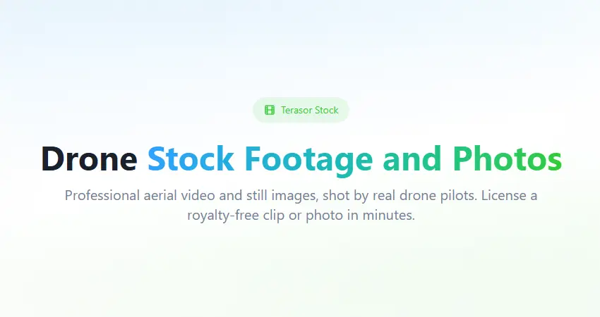 Introducing Terasor Stock: Turn Your Drone Footage Into Income