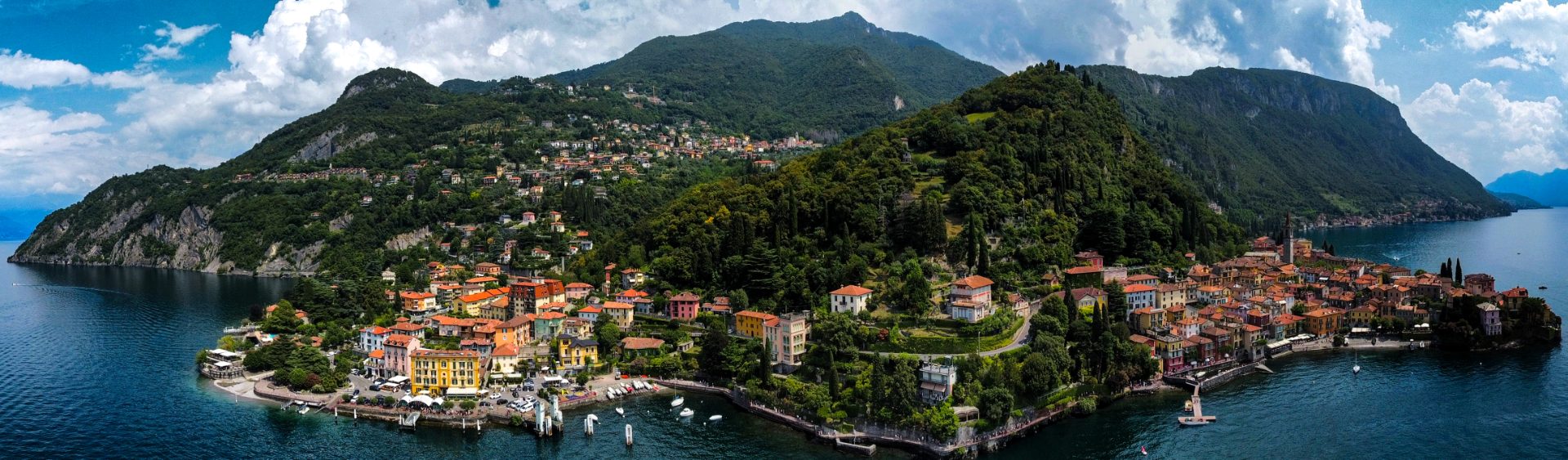 Aerial drone photograph of aerial drone work in Italy