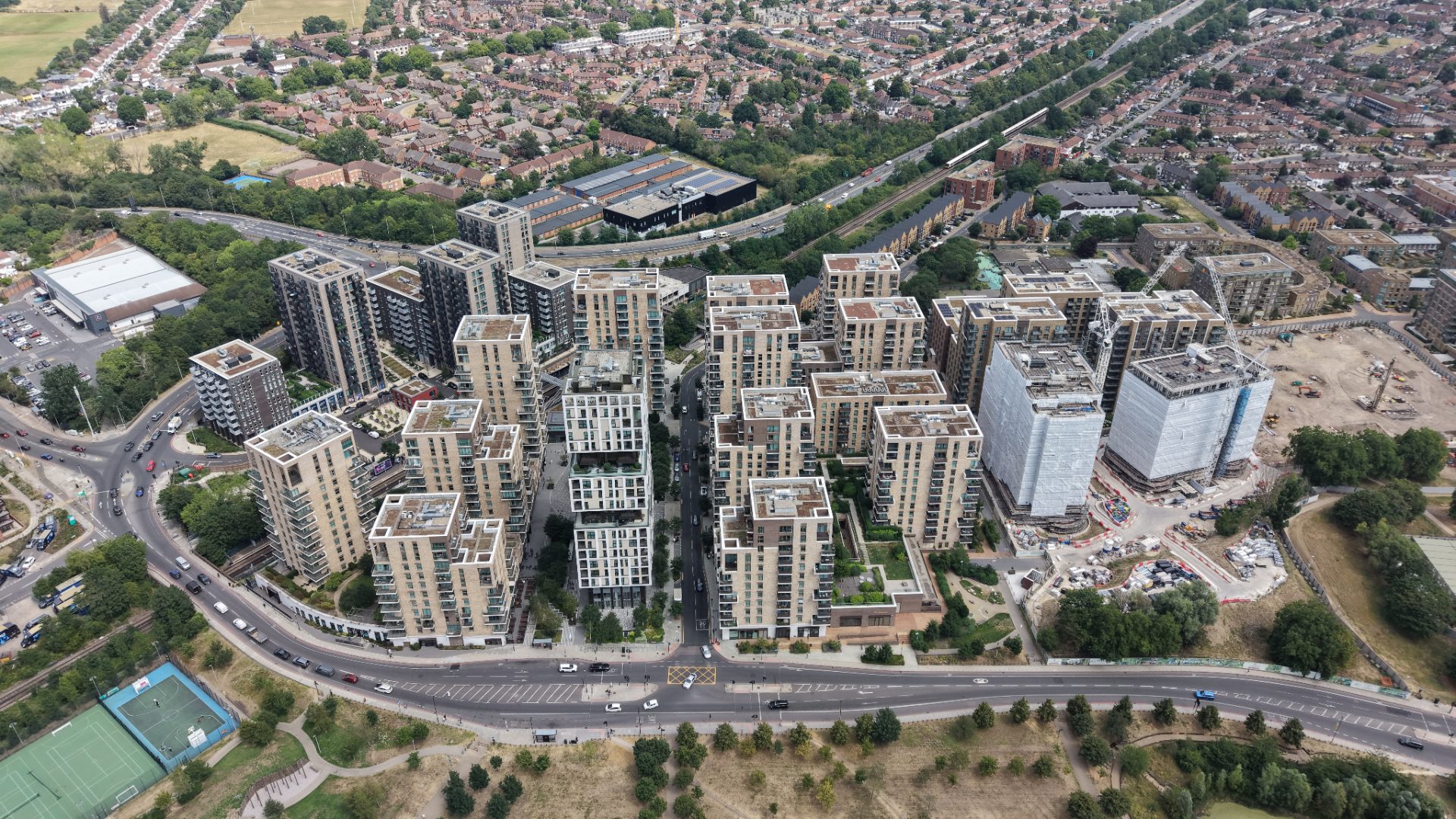 Aerial drone photograph of aerial drone work in United Kingdom