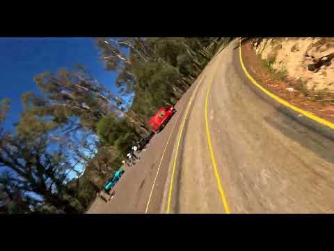 Aerial drone video of Lifestyle Rally - Mt Buller in Australia