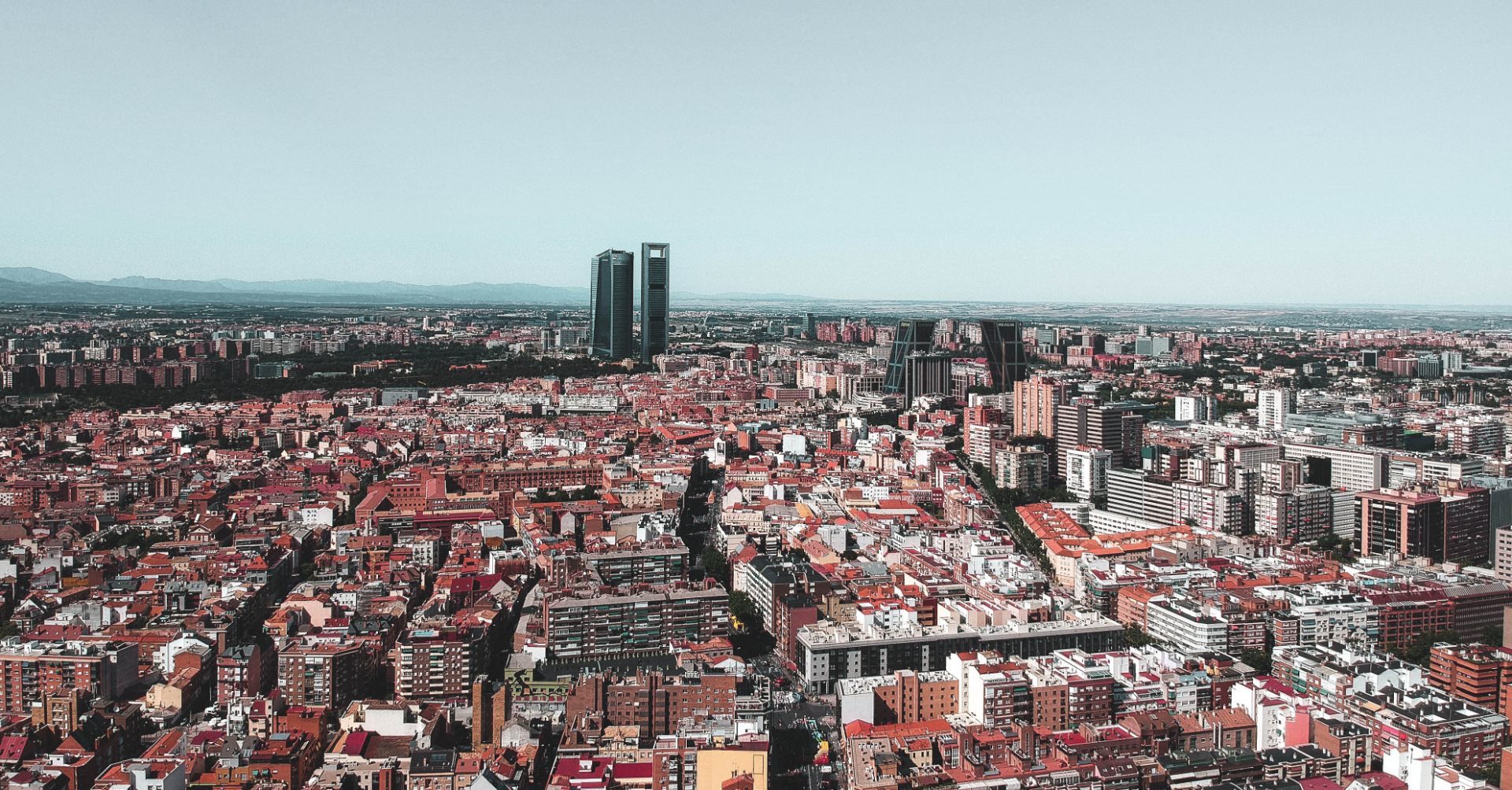 Aerial drone photograph of aerial drone work in Spain