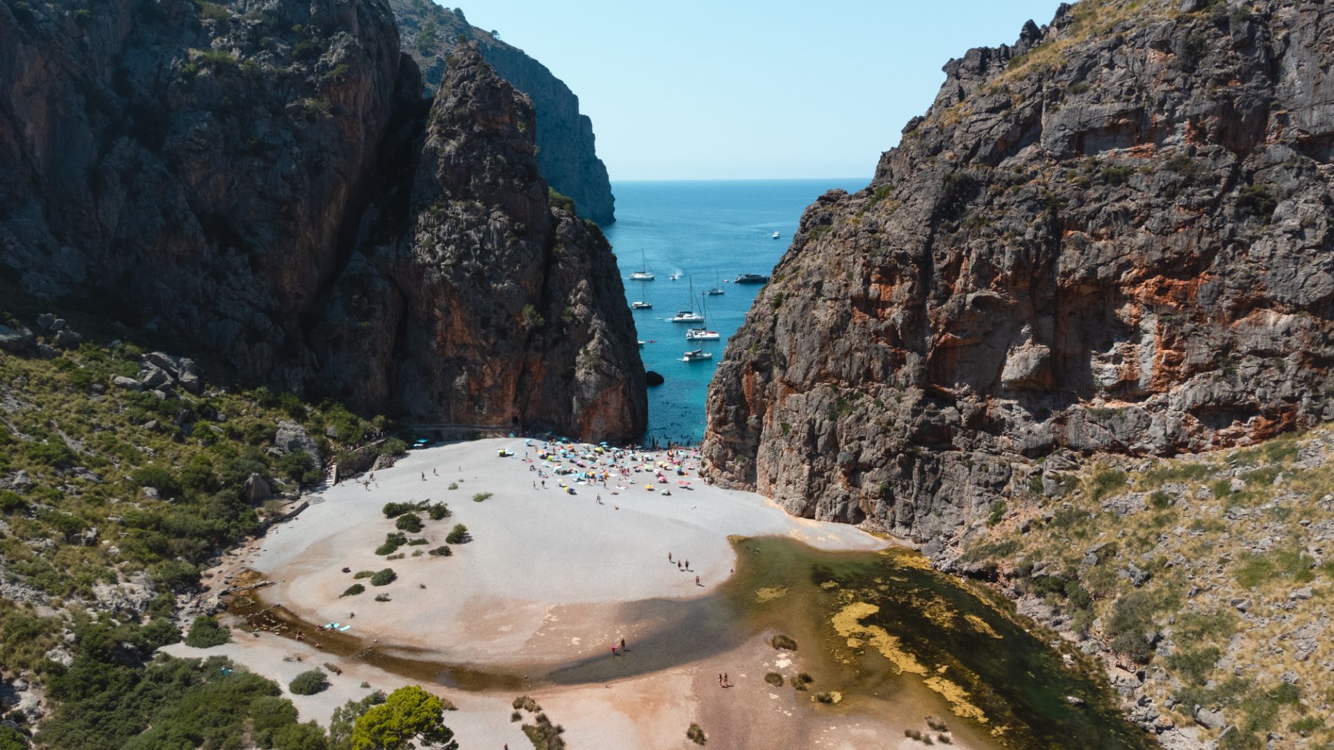 Aerial drone photograph of aerial drone work in Spain