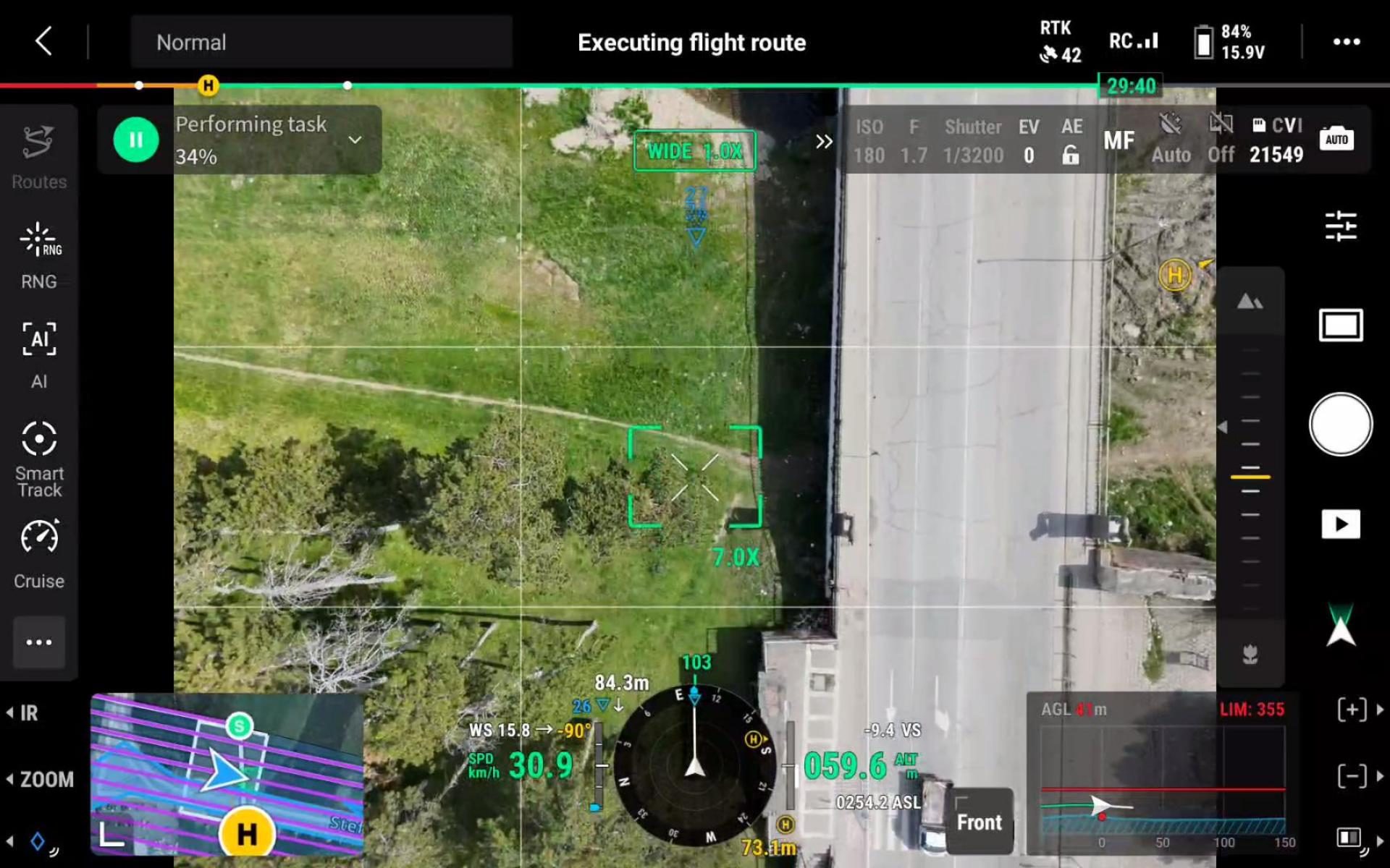 Aerial drone photograph of aerial drone work in BG