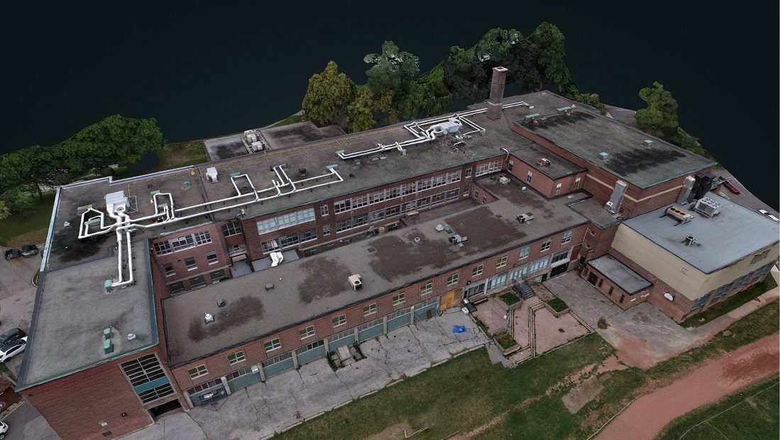 Aerial drone photograph of aerial drone work in Canada